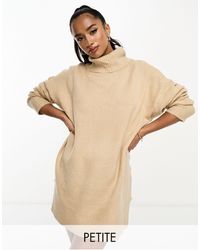 Brave Soul - Ming Knitted Roll Neck Jumper Dress - Lyst