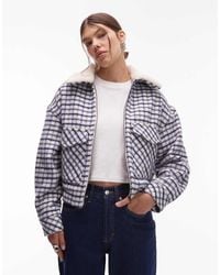 Levi's - Chaqueta Corta A Cuadros Escoceses De Estilo Camionero Años 90 De Lana De - Lyst