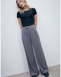 Stradivarius - Wide-leg Formal Wear Trousers - Lyst