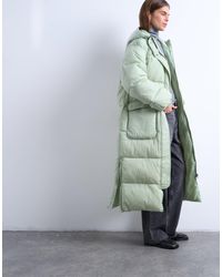 TOPSHOP - – technische longline-pufferjacke - Lyst