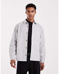 ASOS - Wool Look Overshirt With Badge - Lyst