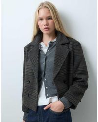 Mango - Teen Wool Mix Cropped Trench - Lyst