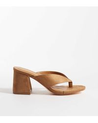 London Rebel - Elle Heeled Thong Sandal - Lyst