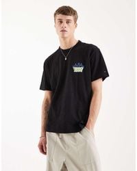Tommy Hilfiger - Bubble Flame Back Print Logo Relaxed Fit T-shirt - Lyst