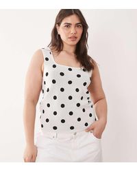 ASOS - Asos Design Curve Compact Square Neck Cami - Lyst