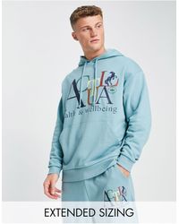 ASOS - Asos Actual Co-ord Oversized Hoodie With Health And Wellbeing Front Logo Print - Lyst