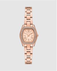 Michael Kors - Chelsea Three-Hand Rose-Tone Stainless Steel Watch - Lyst