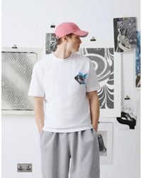 TOPMAN - X Becky Baier Premium Heavyweight Oversized Fit T-Shirt With Front And Back Patch Print And Embroidery - Lyst