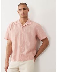 SELECTED - Overhemd Van Linnenmix Met Korte Mouwen - Lyst