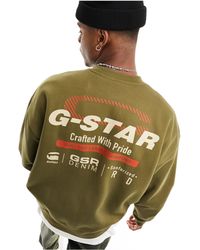 G-Star RAW - – old skool – oversize-sweatshirt - Lyst
