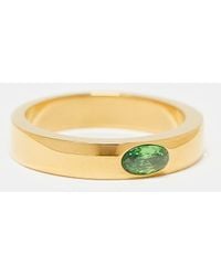 ASOS - Bague en acier inoxydable avec pierre semi-précieuse fantaisie - Lyst