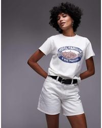TOPSHOP - Editor Denim Shorts - Lyst