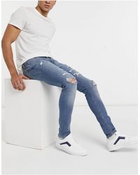 Jack & Jones jóvenes Skinny Jeans Hose jjiliam azul tamaño 128 hasta 176