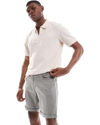 Jack & Jones - Denim Short With Turn Up - Lyst