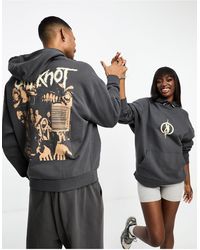 ASOS - Unisex License Oversized Hoodie With Slipknot Graphics - Lyst