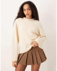 Gina Tricot - Crew Neck Knitted Wool Alpaca Jumper - Lyst