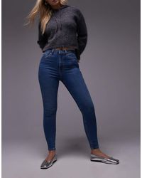 Topshop Hourglass - Vaqueros De Talle Alto Y Corte Pitillo Jamie De - Lyst