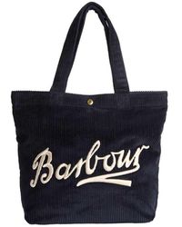 Barbour - Carrick Mini Cord Logo Tote Bag - Lyst
