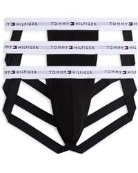 Tommy Hilfiger - 3-pack Signature Logo Waistband Jockstraps - Lyst