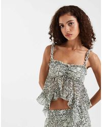 Motel - Vilya Paisley Floaty Top - Lyst