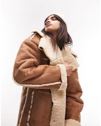 TOPSHOP Long coats and winter coats for Women | Online Sale up to 64% off |  Lyst