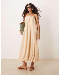 ASOS - Bandeau Bubble Hem Maxi Dress - Lyst