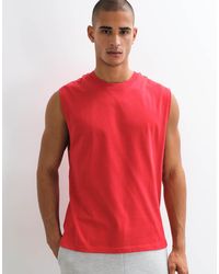 4505 - Icon Cotton Oversized Pump Training Tank With Quick Dry Finish - Lyst