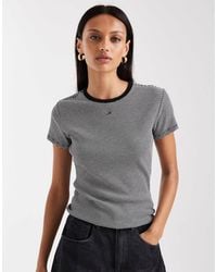 Tommy Hilfiger - Slim Rib Ringer T-shirt - Lyst