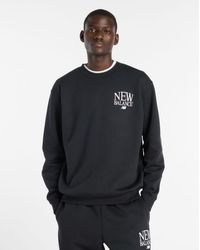 New Balance - Reimagined Fleece Crew - Lyst