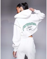 Good For Nothing - Sudadera Corta Con Capucha, Cremallera Y Estampado Del Logo En La Espalda De (Parte De Un Conjunto) - Lyst