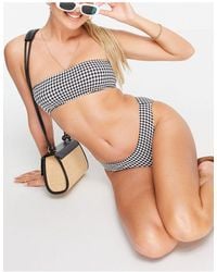 & Other Stories - Gingham Print Bandeau Top - Lyst