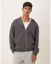 ASOS - Essentials - sweat à capuche décontracté à fermeture éclair - Lyst