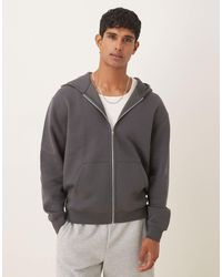 ASOS - Essentials Relaxed Fit Zip Through Hoodie - Lyst