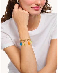 Thomas Sabo - – charm-anhänger aus 925er sterlingsilber mit 18-karätiger vergoldung in gelbgold - Lyst