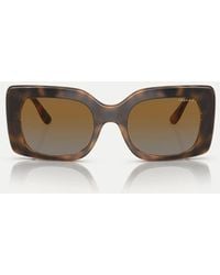Vogue - Eyewear Vo5481S Rectangle Polarised Sunglasses With Lens - Lyst