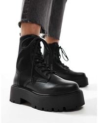 ALDO - Talaleryn Chunky Laced Ankle Boots-black - Lyst