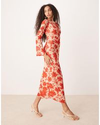 Pretty Lavish - Ethel Long Sleeve Jersey Midaxi Dress - Lyst