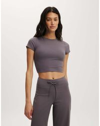 Cotton On - Ultra Soft Cropped Fitted Tshirt - Lyst