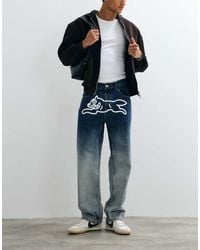 ICECREAM - Scoop Denim Jeans With Running Dog Applique - Lyst