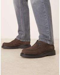 Calvin Klein - Lace Up Suede Shoes - Lyst