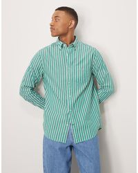 GANT - Shield Logo Classic Stripe Poplin Shirt - Lyst