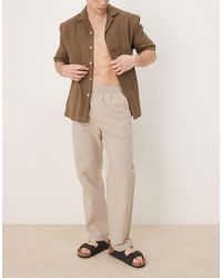 SELECTED - – gerade geschnittene hose aus seersucker - Lyst