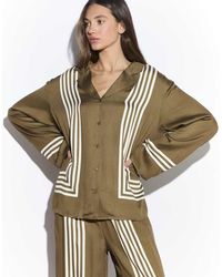 NARRATED - Button Front Long Sleeve Shirt - Lyst