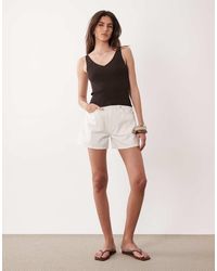 ASOS - Denim Longer A Line Short - Lyst