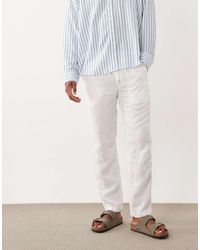 Polo Ralph Lauren - Linen Drawstring Trousers - Lyst