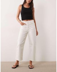 Calvin Klein - Cropped Barrel Jeans - Lyst