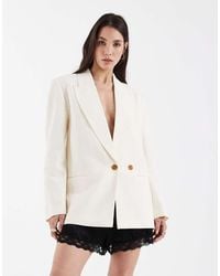 ASOS - Tailored Multiway Blazer With Linen - Lyst