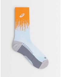 Asics - Performance run - chaussettes - bleu ciel et pêche - Lyst