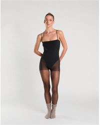 agon® - Square Neck Bodysuit - Lyst