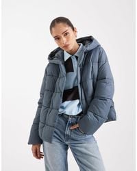 Vero Moda - Short Puffer Coat With Hidden Zip Detail - Lyst